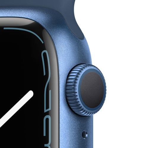 Apple Watch Series 7 (GPS) 41mm Blue Aluminum with Abyss Blue Sport Band (MKN13VC/A)