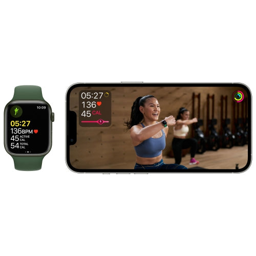 Apple Watch Series 7 (GPS) 41mm Blue Aluminum with Abyss Blue Sport Band (MKN13VC/A)