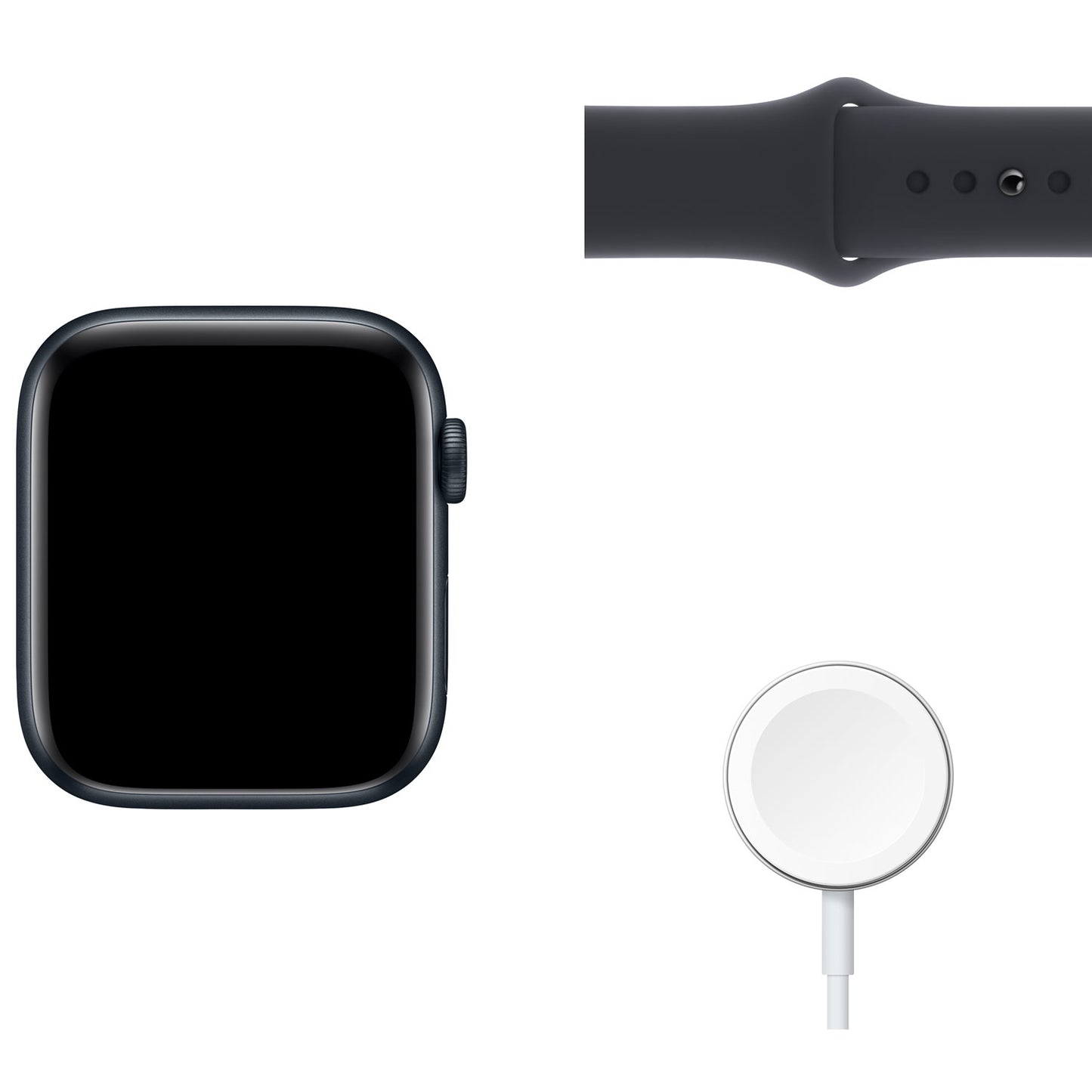 Apple Watch SE (2nd Gen) 44mm (GPS) Midnight Aluminum with Midnight Sport Band (MNK03VC/A)