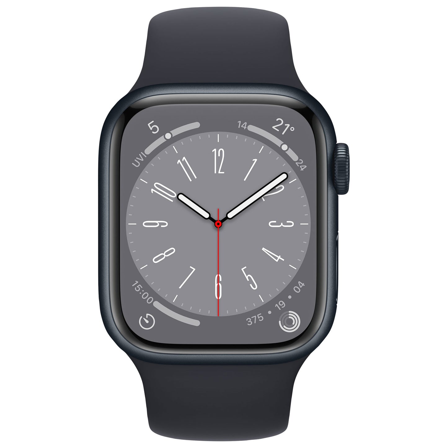 Apple Watch Series 8 (GPS) 41mm Midnight Aluminum with Midnight Sport Band (MNP53VC/A)