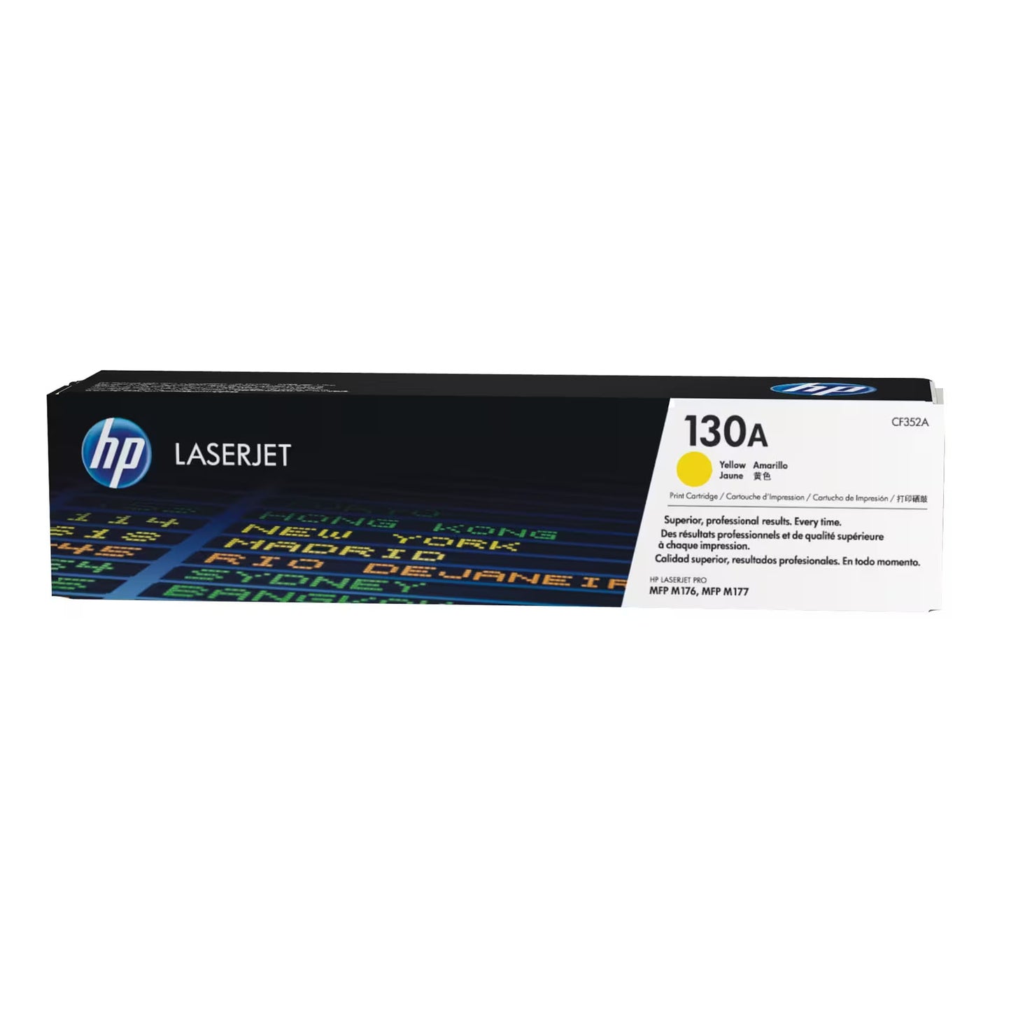 HP 130A (CF352A) Yellow Genuine Original LaserJet Toner Cartridge