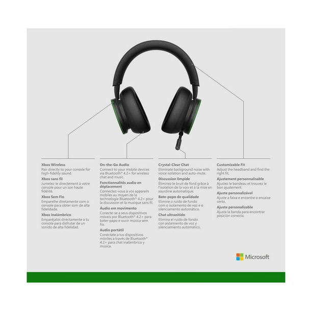 Microsoft Xbox Wireless Headset for Xbox Series X|S, Xbox One, Windows 10 & 11 (TLL-00001)