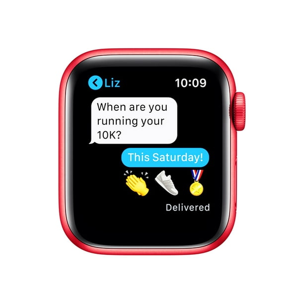 Apple Watch Series 6 (GPS) 40mm Red Aluminum with Red Sport Band (M00A3VC/A)