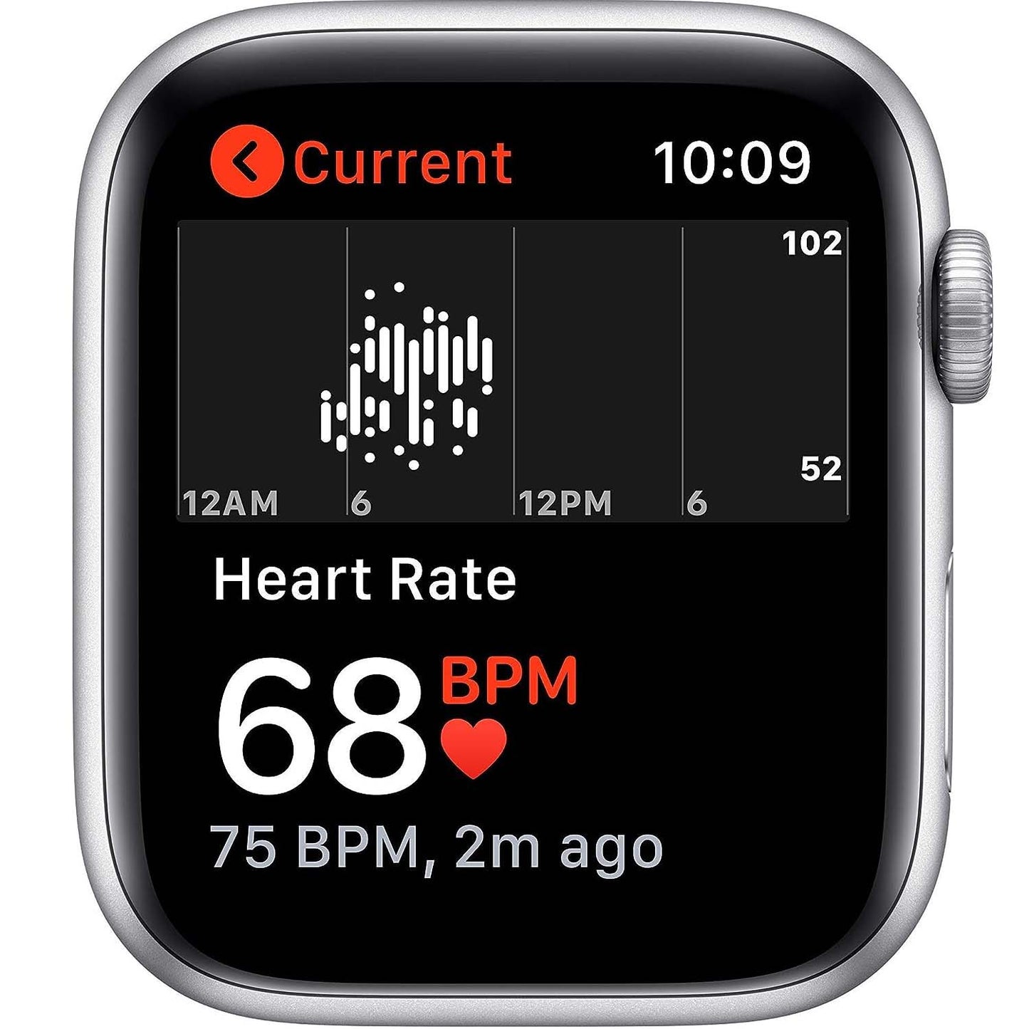 Apple Watch SE 44mm (GPS) Silver Aluminum with White Sport Band (MYDQ2VC/A)
