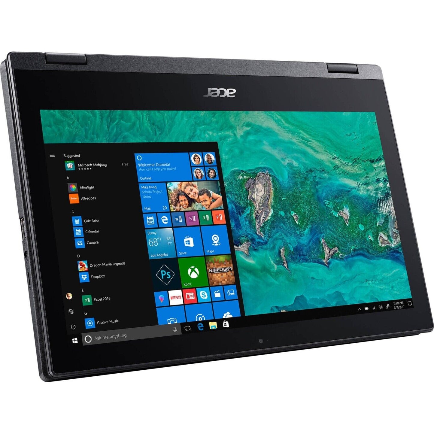 Acer Spin 11.6" Touch 2-in-1 Laptop Intel N4100 1.10GHz 4GB RAM 64GB eMMC Win10