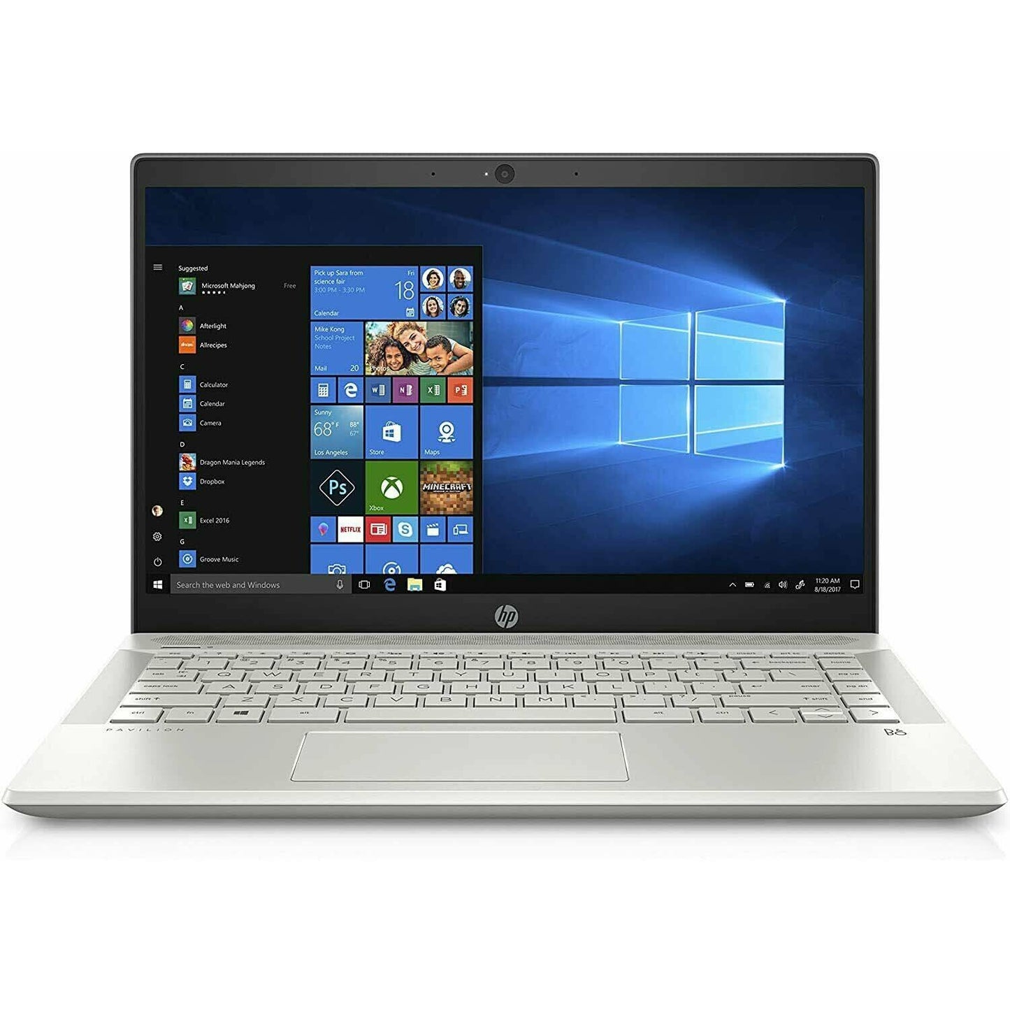 HP Pavilion 14" Laptop Intel Core i3-8130U 2.2GHz 8GB RAM 128GB SSD Win10 Silver