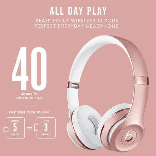 Beats by Dr. Dre Solo3 Wireless On-Ear Headphones - Rose Gold