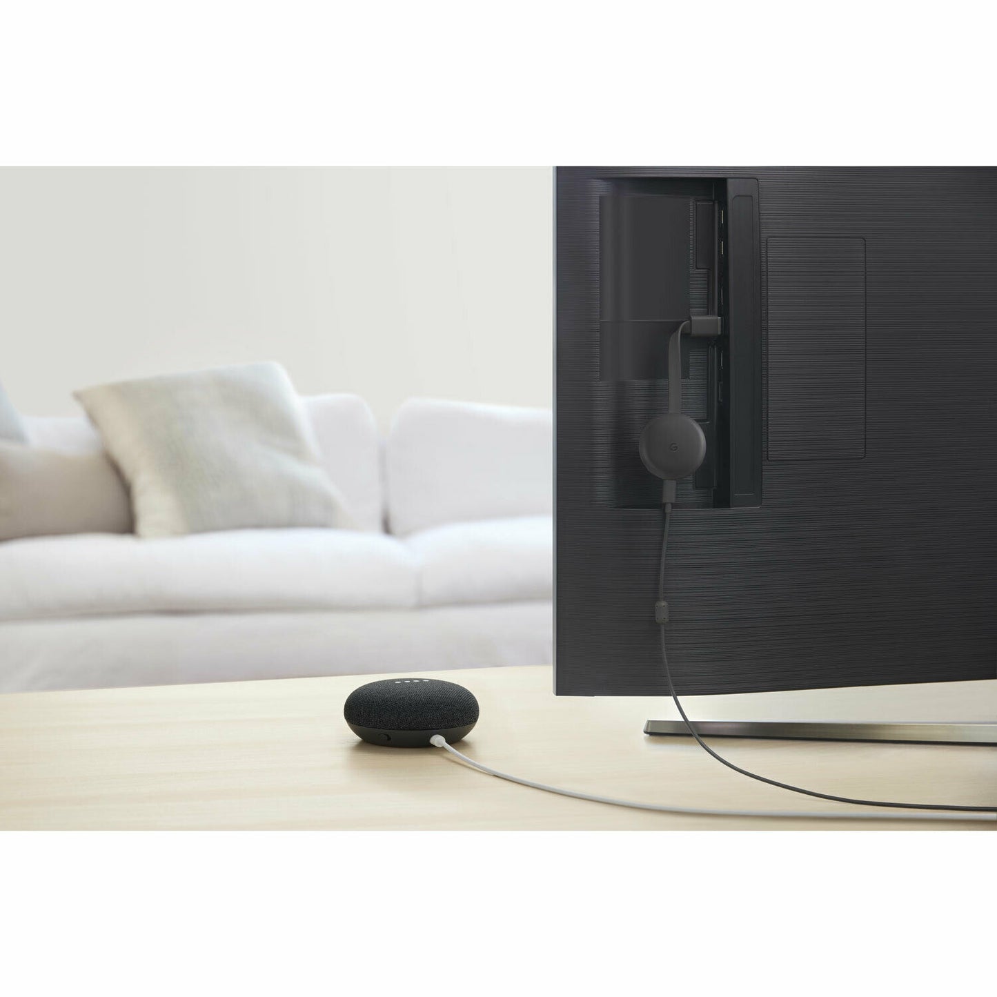 Enceinte connectée Google Nest Mini (2e génération) - Anthracite