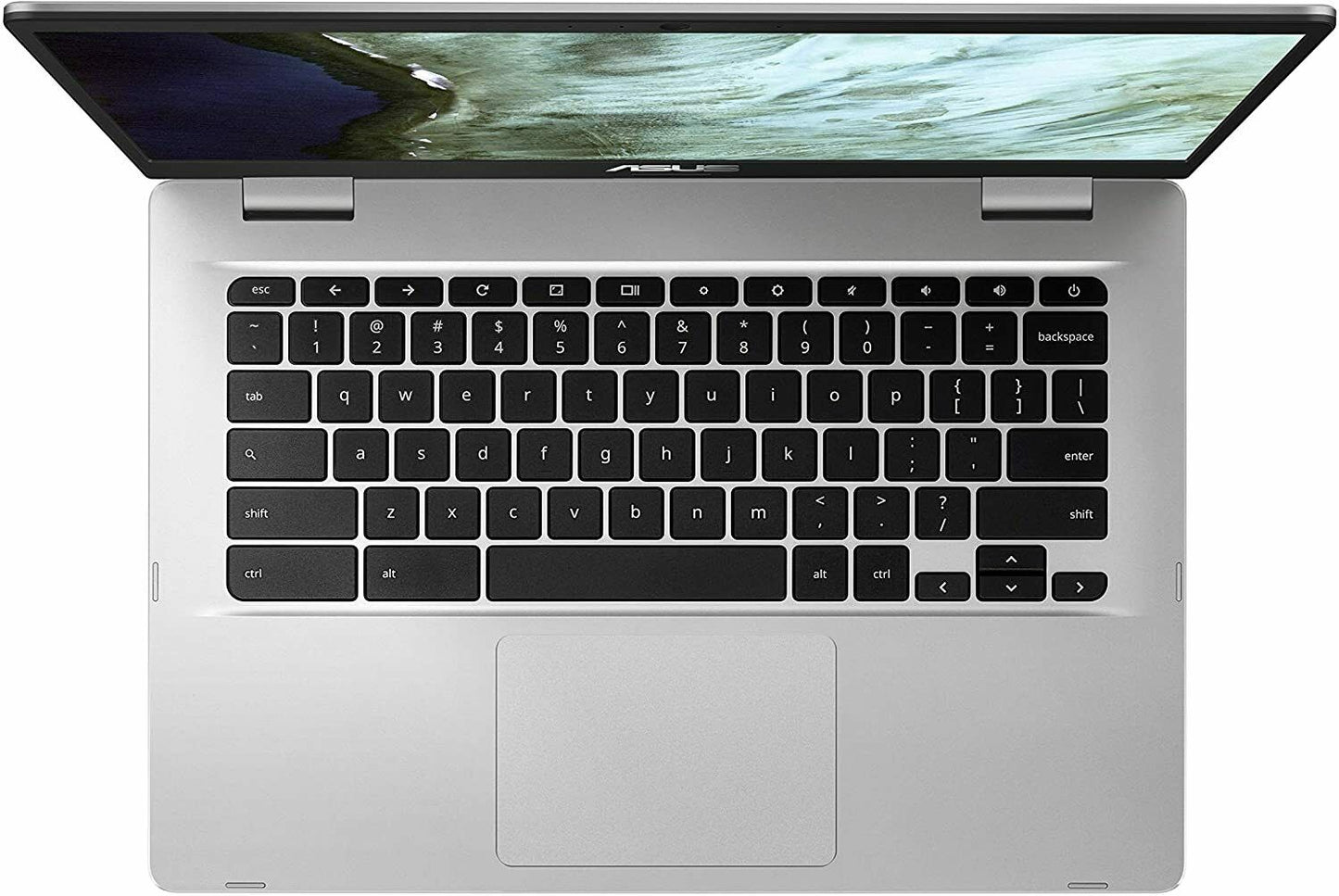 Asus 14" Chromebook Laptop Intel N3350 4GB RAM 64GB eMMC Chrome OS Netbook