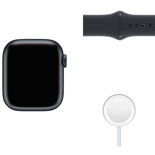 Apple Watch Series 7 (GPS) 41mm Midnight Aluminum with Midnight Sport Band (MKMX3VC/A)