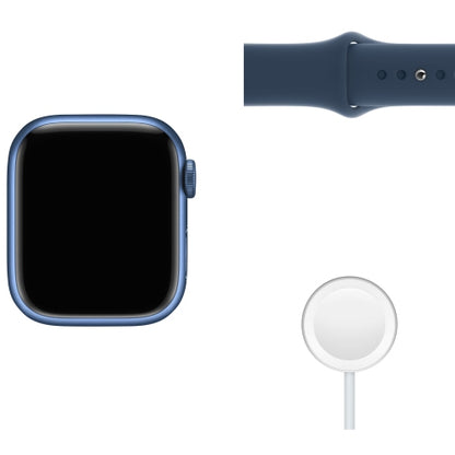 Apple Watch Series 7 (GPS) 41mm Blue Aluminum with Abyss Blue Sport Band (MKN13VC/A)