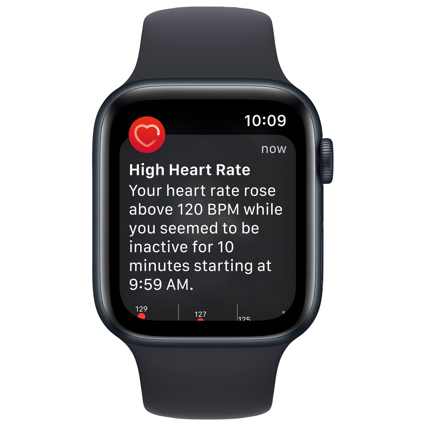 Apple Watch SE (2nd Gen) 44mm (GPS) Midnight Aluminum with Midnight Sport Band (MNK03VC/A)