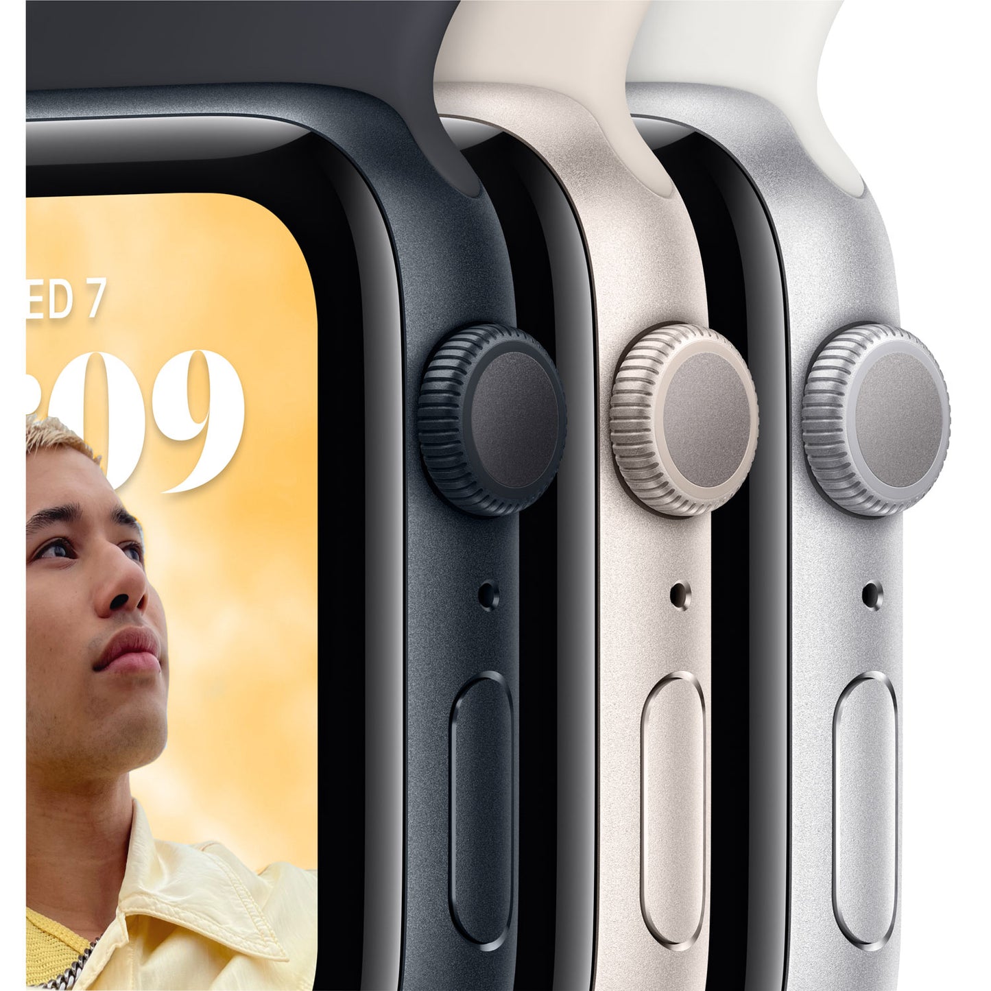 Apple Watch SE (2nd Gen) 44mm (GPS) Midnight Aluminum with Midnight Sport Band (MNK03VC/A)