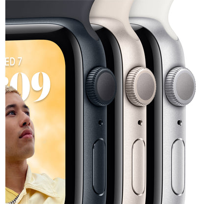 Apple Watch SE (2nd Gen) 44mm (GPS) Midnight Aluminum with Midnight Sport Band (MNK03VC/A)