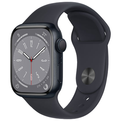 Apple Watch Series 8 (GPS) 41mm Midnight Aluminum with Midnight Sport Band (MNP53VC/A)