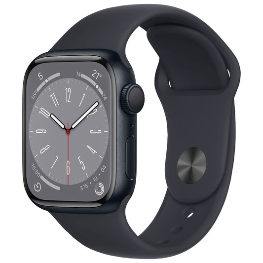 Apple Watch Series 8 (GPS) 41mm Midnight Aluminum with Midnight Sport Band (MNP53VC/A)