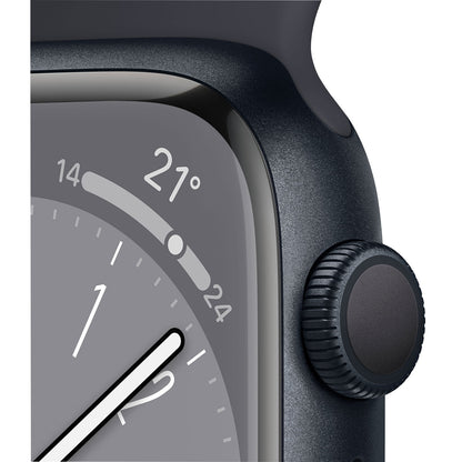 Apple Watch Series 8 (GPS) 41mm Midnight Aluminum with Midnight Sport Band (MNP53VC/A)