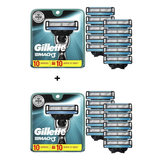 Gillette Mach3 Men's Razor Blade Refills - 20 Count (2 x 10pack)