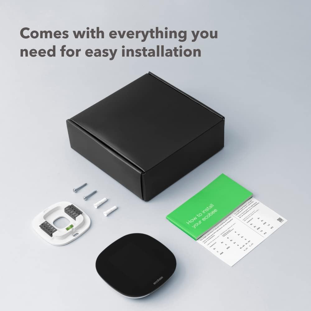 ecobee3 Lite Smart Thermostat - Programmable Wi-Fi Thermostat - Works with Siri, Alexa, Google Assistant - Energy Star Certified