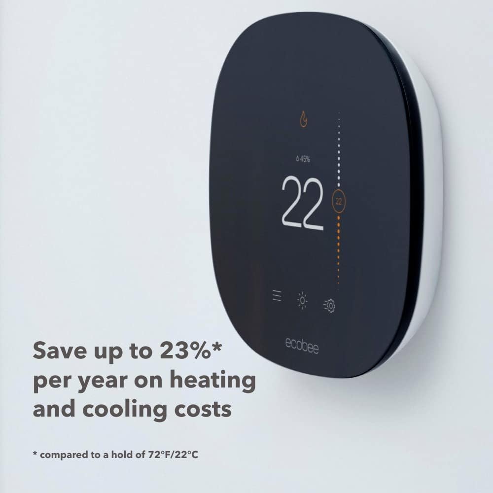 ecobee3 Lite Smart Thermostat - Programmable Wi-Fi Thermostat - Works with Siri, Alexa, Google Assistant - Energy Star Certified