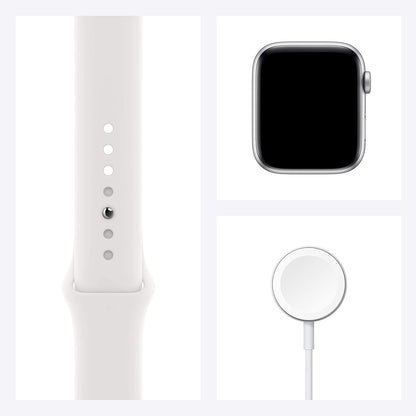 Apple Watch SE 44mm (GPS) Silver Aluminum with White Sport Band (MYDQ2VC/A)