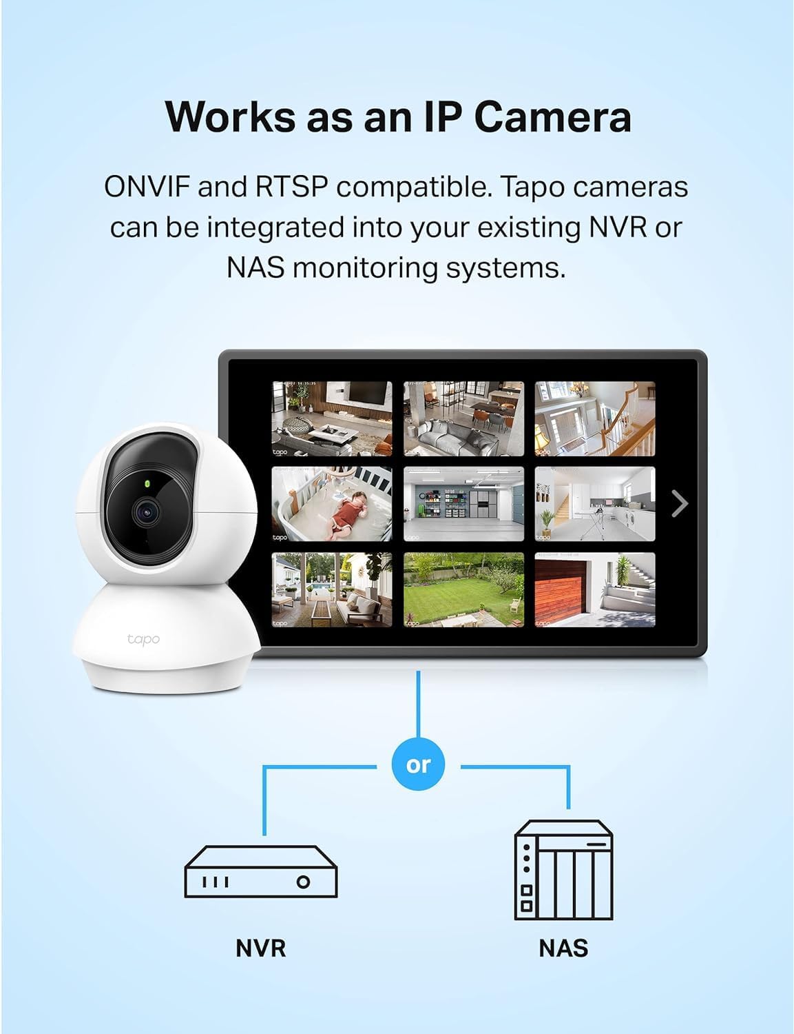 TP-Link Tapo C200 Pan/Tilt Indoor Wireless 1080p Smart Home Security Camera