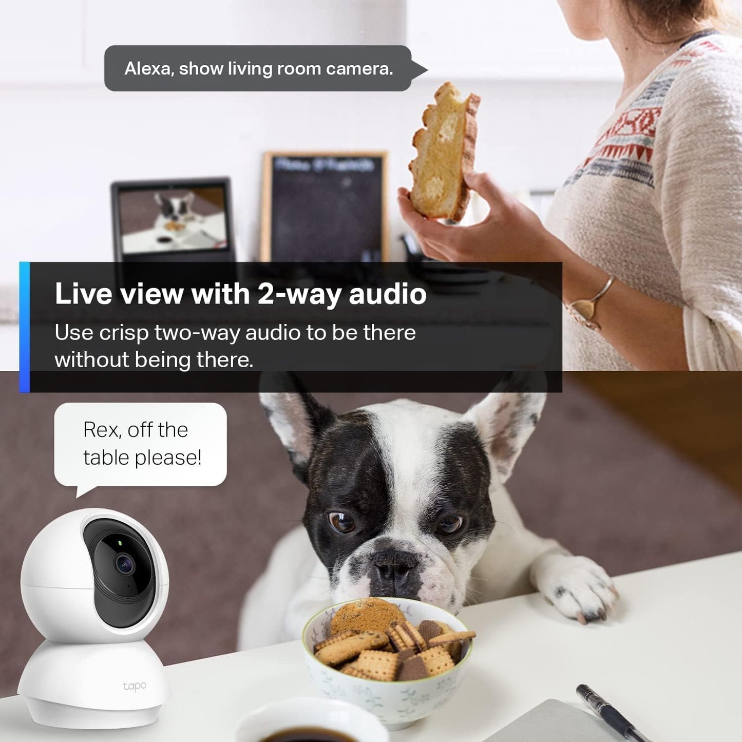 TP-Link Tapo C200 Pan/Tilt Indoor Wireless 1080p Smart Home Security Camera