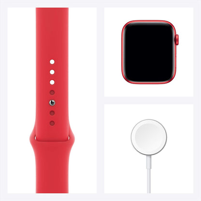 Apple Watch Series 6 (GPS) 40mm Red Aluminum with Red Sport Band (M00A3VC/A)