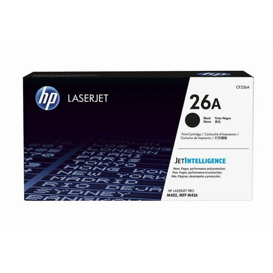 HP 26A (CF226A) Black Genuine Original LaserJet Toner Cartridge
