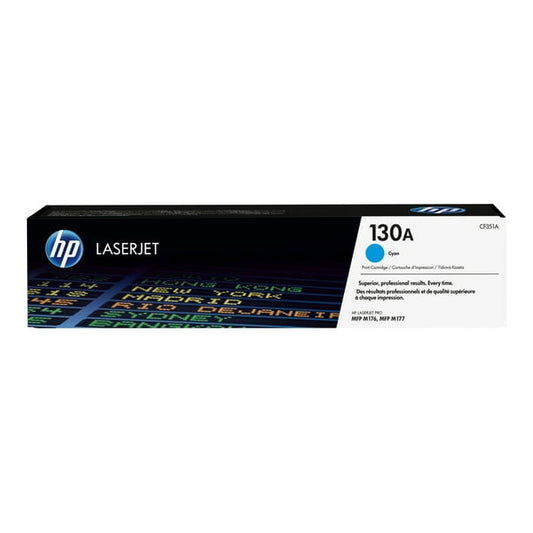HP 130A (CF351A) Cyan Genuine Original LaserJet Toner Cartridge