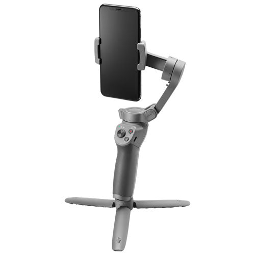 DJI Osmo Mobile 3 Smartphone Gimbal Stabilizer and Grip Tripod Combo - Grey