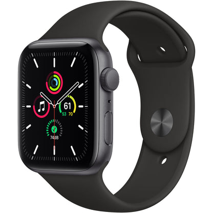 Apple Watch SE GPS 44mm Space Gray Aluminum with Black Sport Band (MYDT2VC/A)
