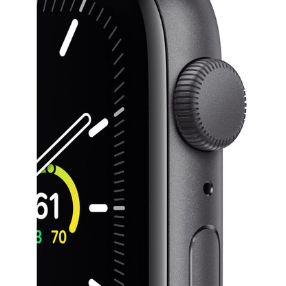 Apple Watch SE GPS 44mm Space Gray Aluminum with Black Sport Band (MYDT2VC/A)