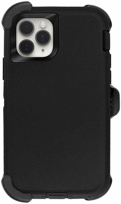 Coque robuste et résistante pour iPhone 11 Pro 5,8 pouces avec clip ceinture, noire