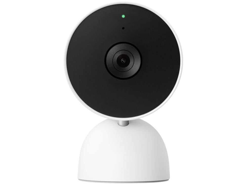 Google Nest Cam Indoor Wired WiFi Security Camera 2nd Gen (Latest Model) Snow White
