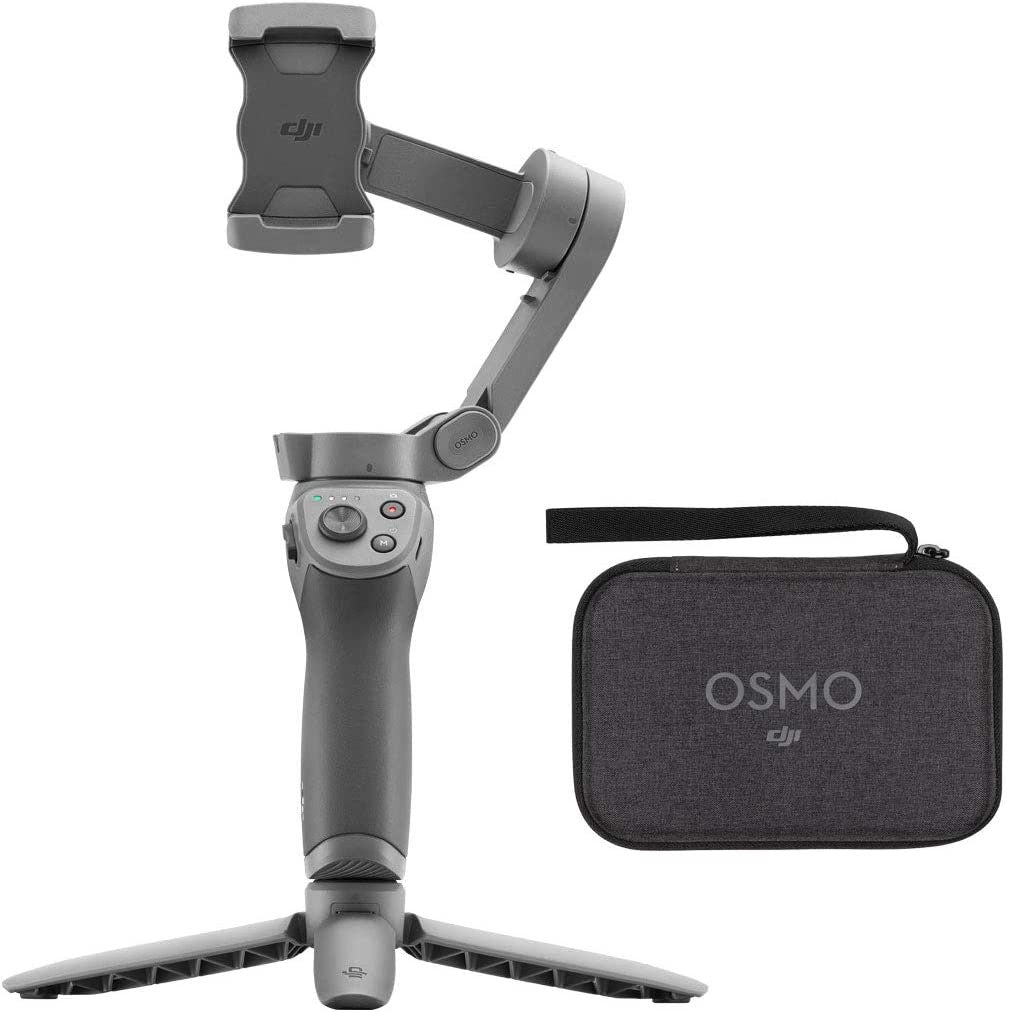 DJI Osmo Mobile 3 Smartphone Gimbal Stabilizer and Grip Tripod Combo - Grey