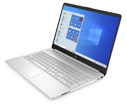 Ordinateur portable HP 15,6 pouces, processeur Intel Celeron N4500 double cœur, 4 Go de RAM, SSD 128 Go, Windows 10, argent
