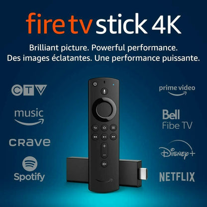 Amazon Fire TV Stick 4K avec télécommande vocale Alexa et Dolby Vision
