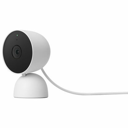 Caméra de sécurité Wi-Fi filaire d'intérieur Google Nest Cam 2e génération (dernier modèle) Blanc neige