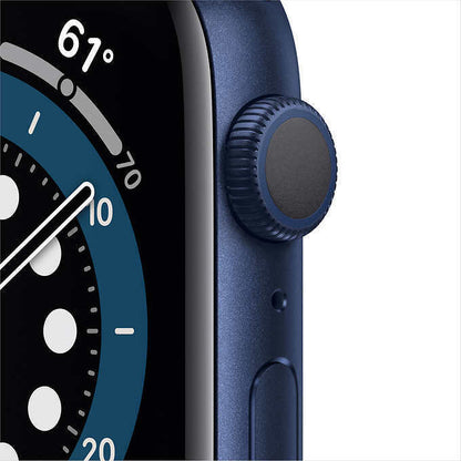 Apple Watch Series 6 GPS 40 mm, boîtier en aluminium bleu et bracelet sport bleu marine