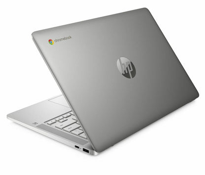 Ordinateur portable HP Chromebook 14 pouces, Intel Celeron N4000 2,6 GHz, 4 Go de RAM, 64 Go eMMC, argent